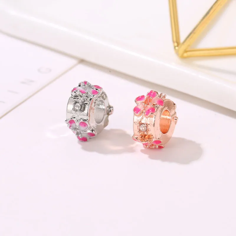 wholesale DIY Fashion flowers Charm for making accessories for diy jewelry alloy pendants bracelets beads ENM792