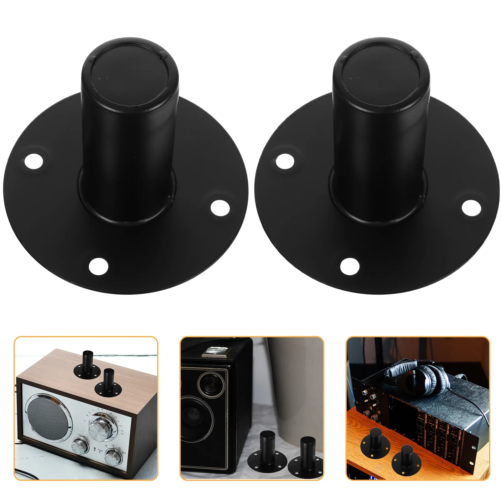 

Speaker Stands Floor Speaker Stands Speaker Aluminum Alloy Base Bracket Support for Surround Sound and Book Shelf Speakers