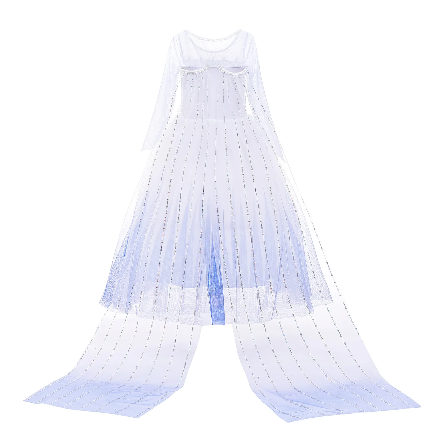 Elza Costume for Girl Birthday Party LED Light Dress up Cloak Carnival Clothing Princess Dress for Girls dresses 3