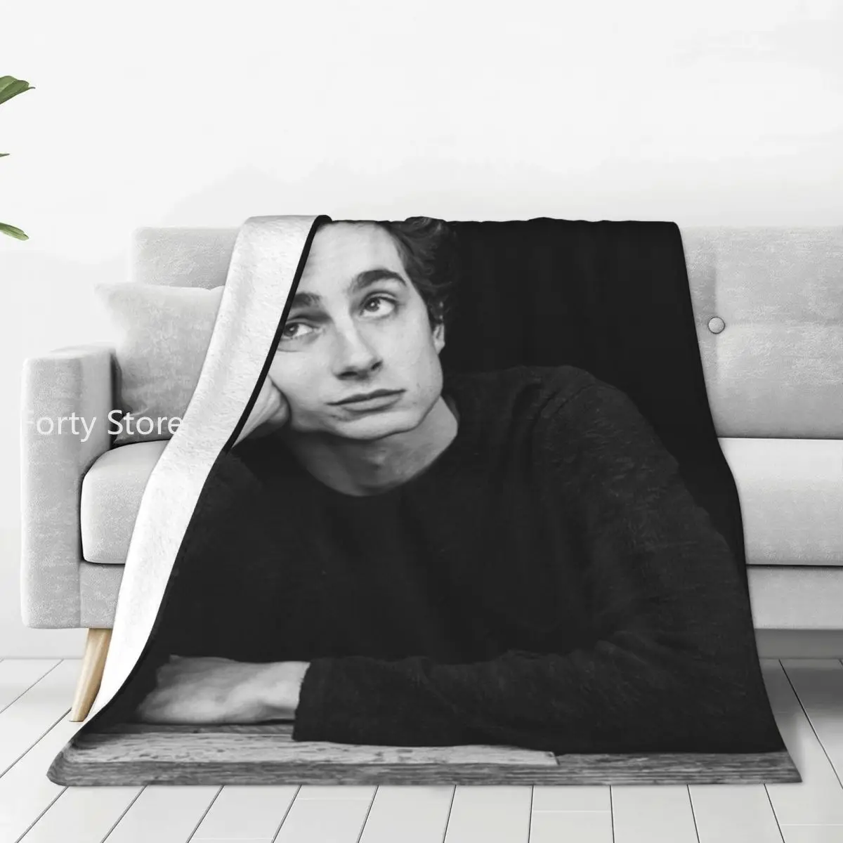 

Timothee Chalamet Warm Soft Blanket American and French Actor Office Bedding Throws Winter Flannel Bedspread Sofa Bed Cover