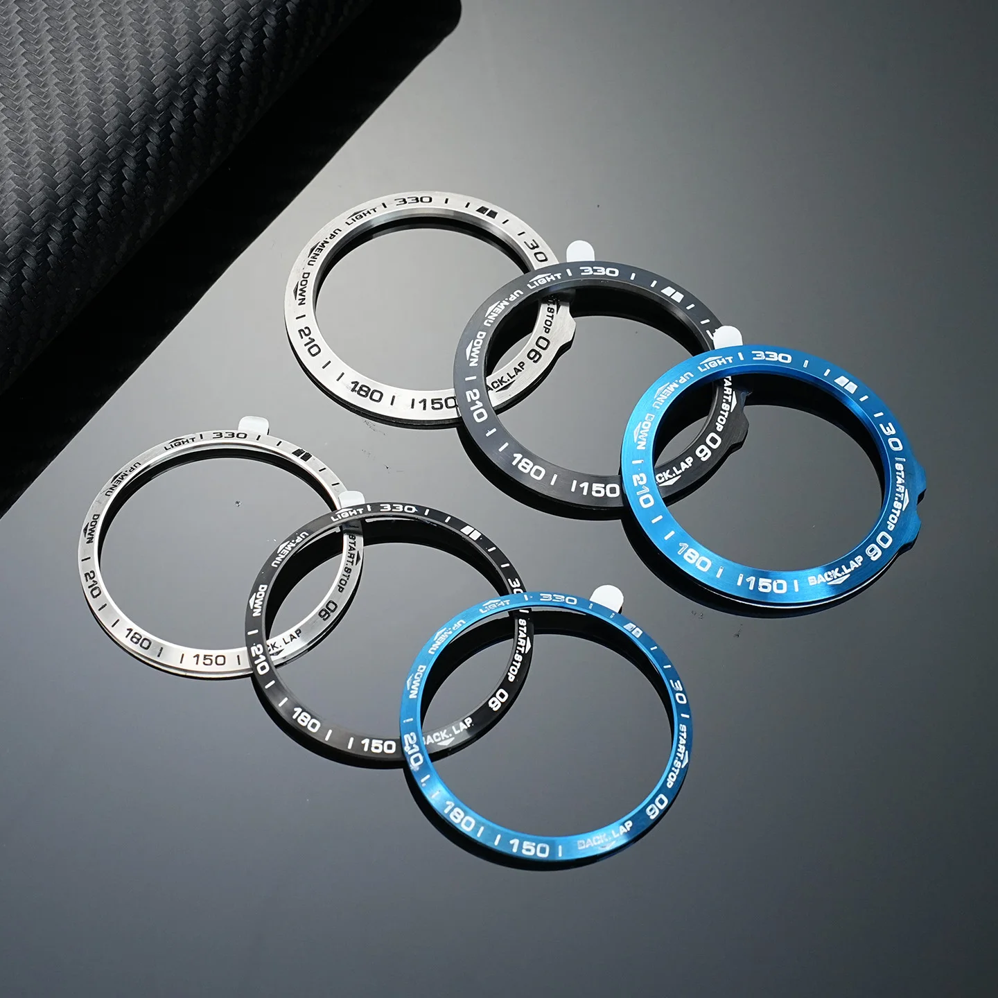 Premium Solid Stainless Steel Replacement Bezel Ring - Aftermarket Bezel Insert Accessories