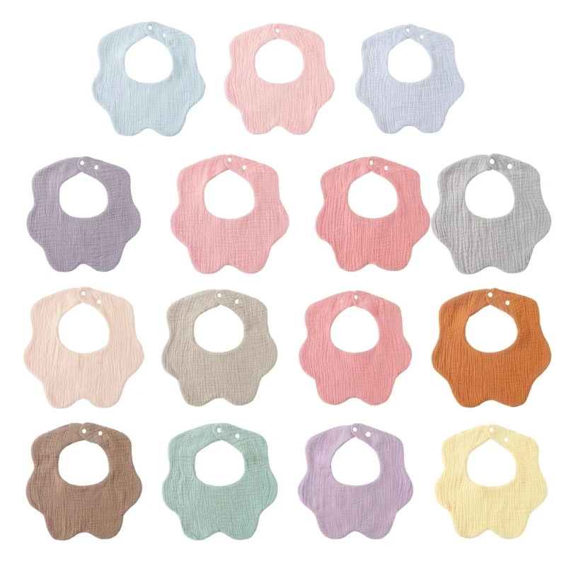 

Cotton Bibs Newborn Toddler Drooling Apron Bib Baby Burp Cloth Feeding Bibs
