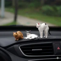 "On the way to work companion, car small decorations, simulated cat, car center console, door and window edge, cute decorations" 1