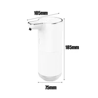 350ml Automatic Foam Gel Soap Dispenser Sensor Touchless Bathroom Smart Hand Sanitizer Washer USB Rechargeable Wall-Mounted 2