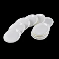 10Pcs/set Durable Mini Food White Dishes Tableware Miniature Doll House Accessories Dollhouse Trays Plates Doll Kitchen Toys 1