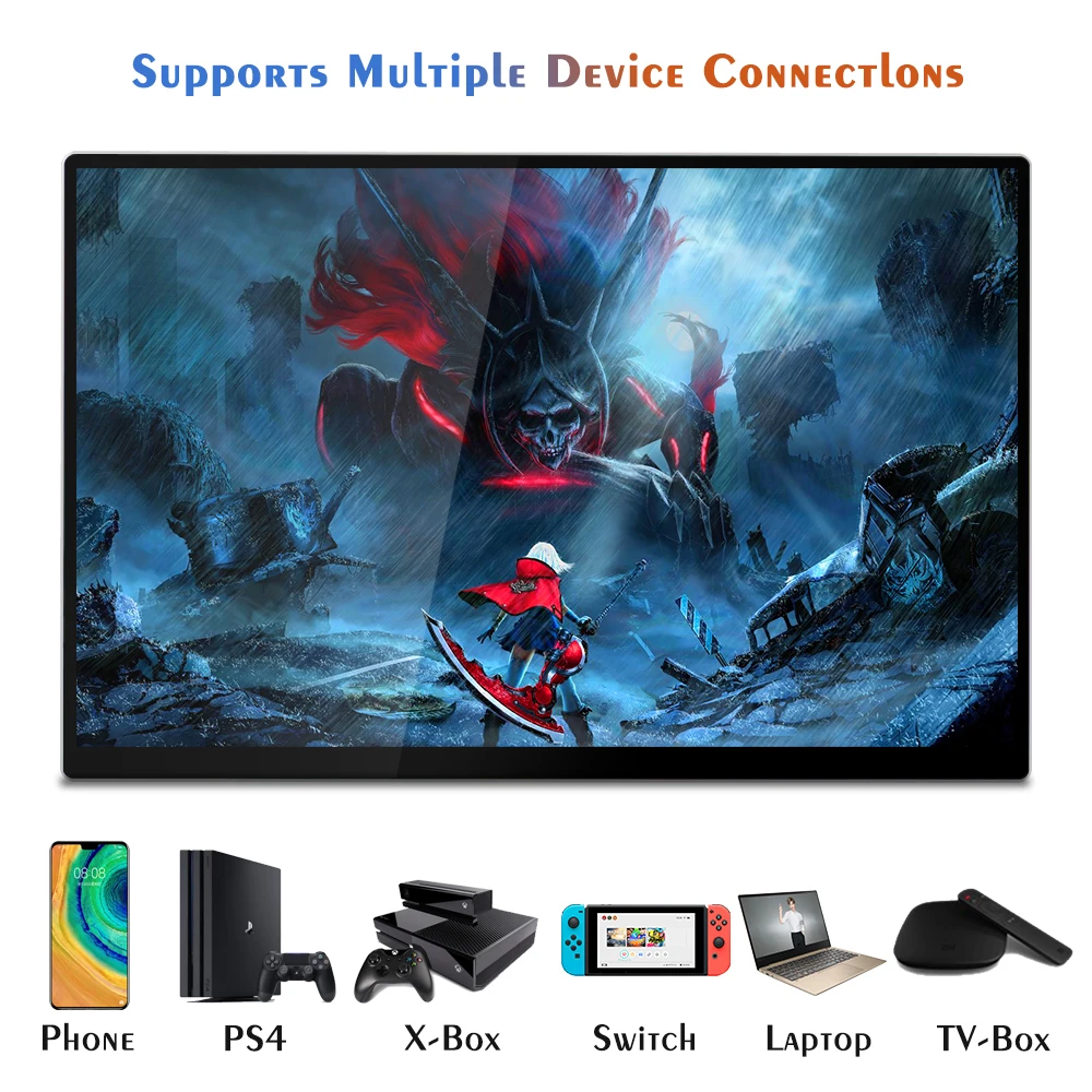 Bimawen 4K ޴ 15.6 ġ IPS HDR ̹ , Ŀ , 100% sRGB FreeSync, VESA,  ý۰ ȣȯ , 3840X2160