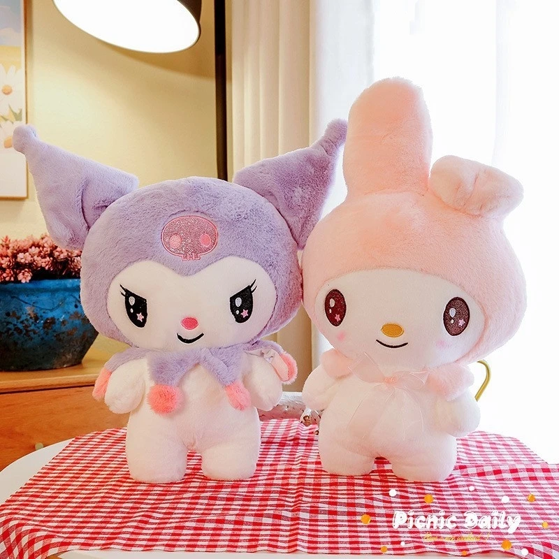 

Kawaii Kuromi Melody Cute Anime Plush Toy Purple Standing Kuromi Doll Girl Cartoon Birthday Gift Children Accessories Wholesale