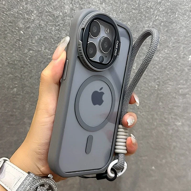 Premium Lanyard MagSafe Phone Case with Magnetic Holder & Bumper Cover