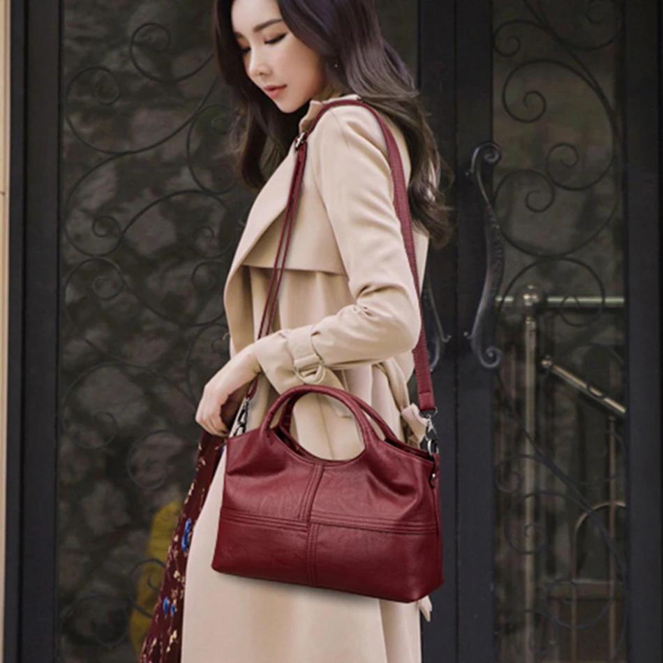 Genuine Brand Handbags Soft Leather High Quality Women Bag 2023 Small Casual Female Messenger Shoulder Bag Ladies Crossbody Bag