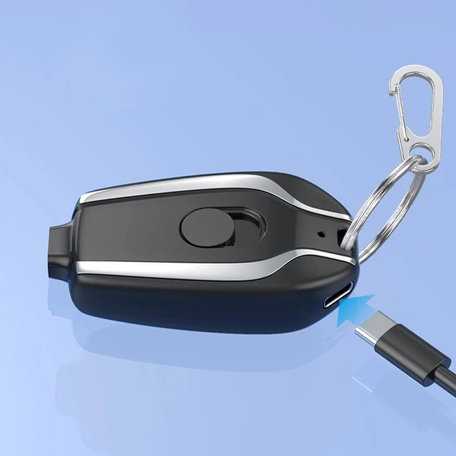 Small Power Bank 1500mAh Mini Power Emergency Pod Keychain Charger