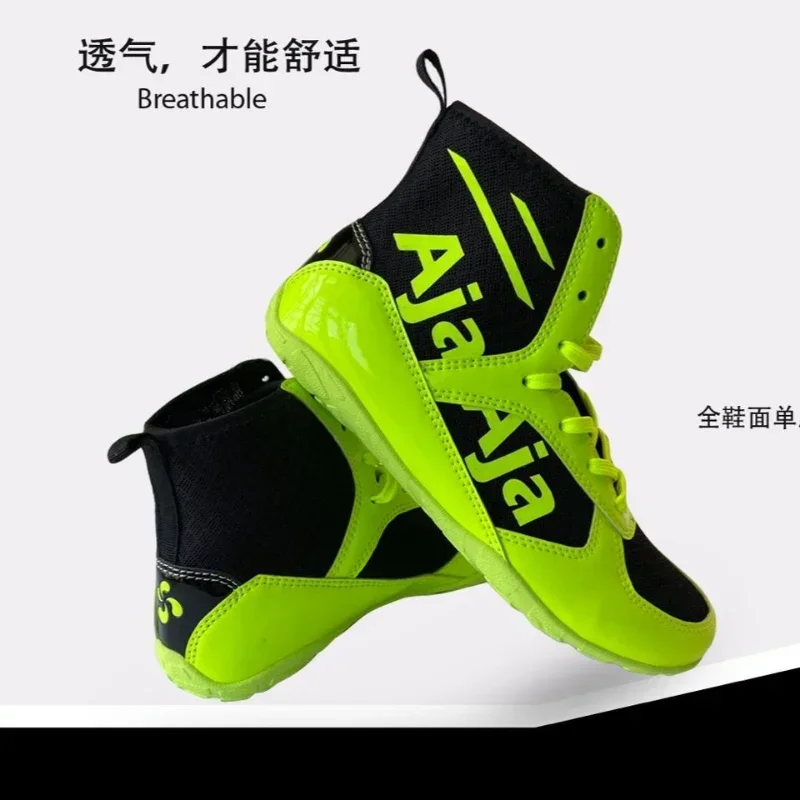 Luxury Brand Wrestling Shoes for Women Green Gym Shoes Lady Brand Designer Boxing Shoe Big Boy Competition Sports Fighting Boots
