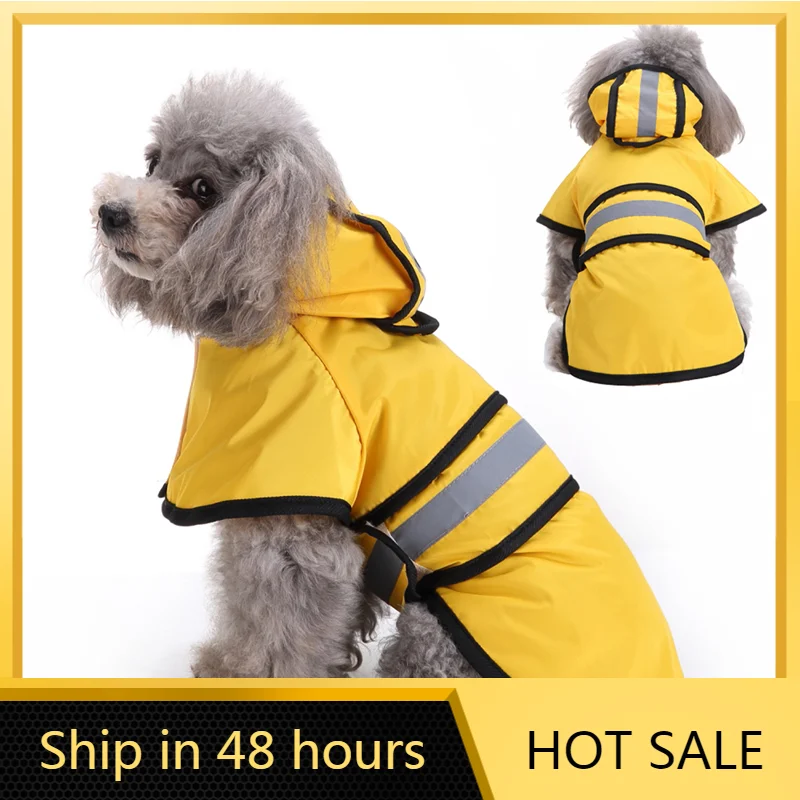 Small Dog Raincoat Waterproof Waterproof Raincoat Big Dog Dog Rain