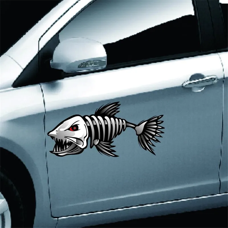 2pcs Skeleton Fish Bones R&l Vinyl Decals Stickers Kayak Fishing Boat Car  Vehicle Accessories Parts - Car Stickers - AliExpress