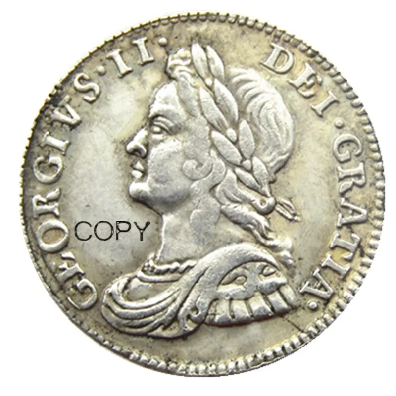 

Большая Великобритания 4 пенса 1740 посеребренные копировальные монеты