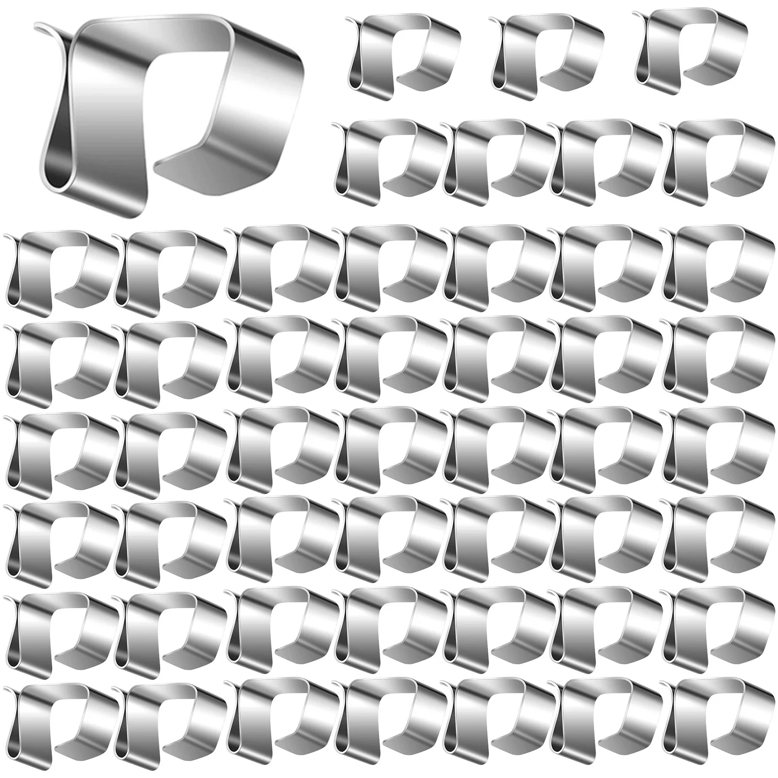 

Easy to Use Christmas Light Clips 50 PCS Manganese Steel Gutter Hooks for String Lights Effortlessly Keep Lights in Position