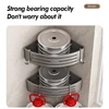 Bathroom Storage Rack Non Perforated Wall Mounted Triangular Corner Storage Rack Aluminum Bathroom Storage Supplies 5