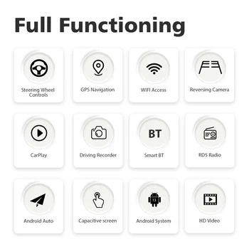 7 Inch Car Stereo Radio Carplay Car Stereo GPS NAVI WIFI Android 13 GPS BT 5.0 Double 2 Din Player 2G+32G For Volkswagen Special 6