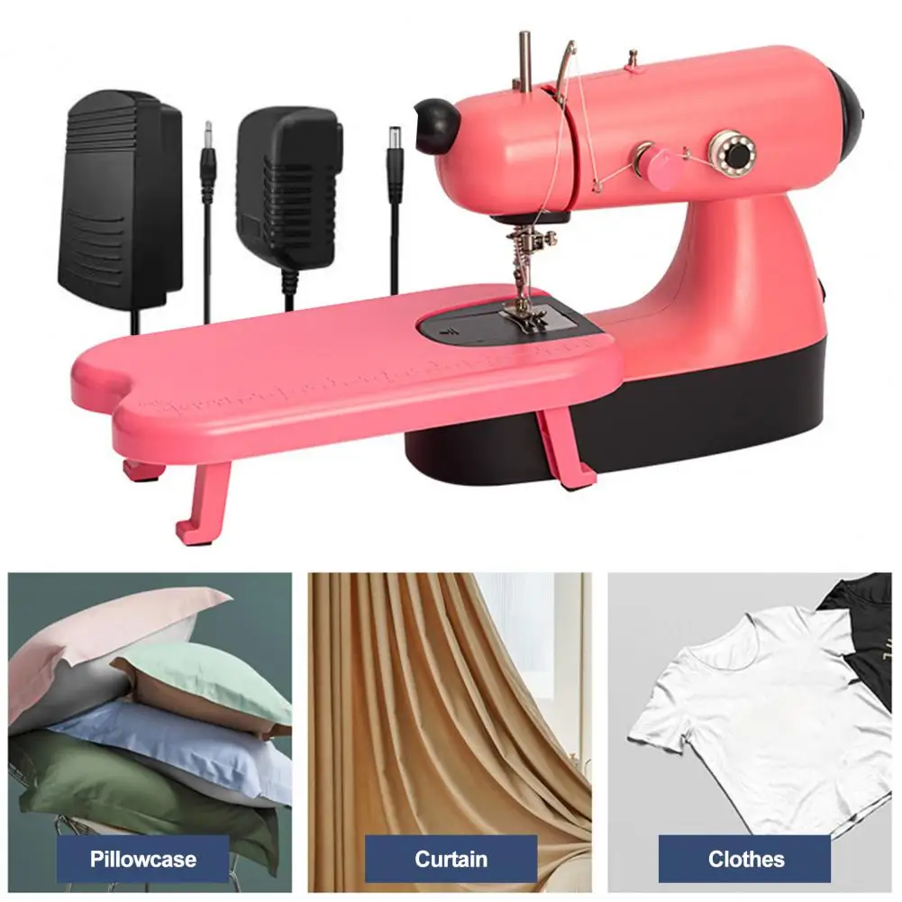 

Easy Operate Sewing Machine Electric Mini Sewing Machine with Led Light Expansion Board for Diy Clothes Curtains Simple