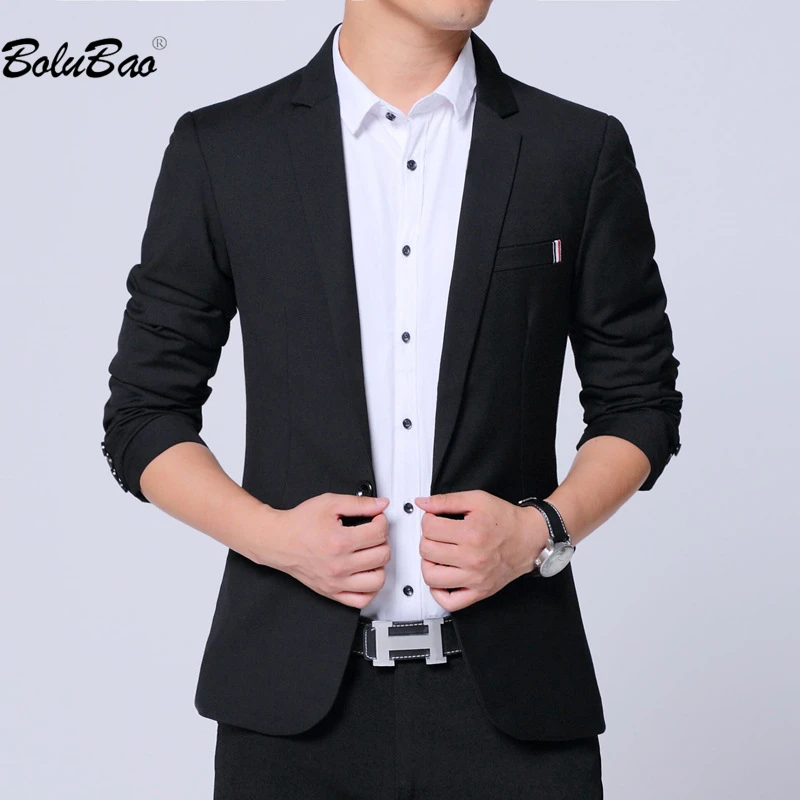 

BOLUBAO 2023 Casual Blazers Suit Men's Summer New Fashion Solid Color Business Coat High-Quality Trend Selling Suit Men