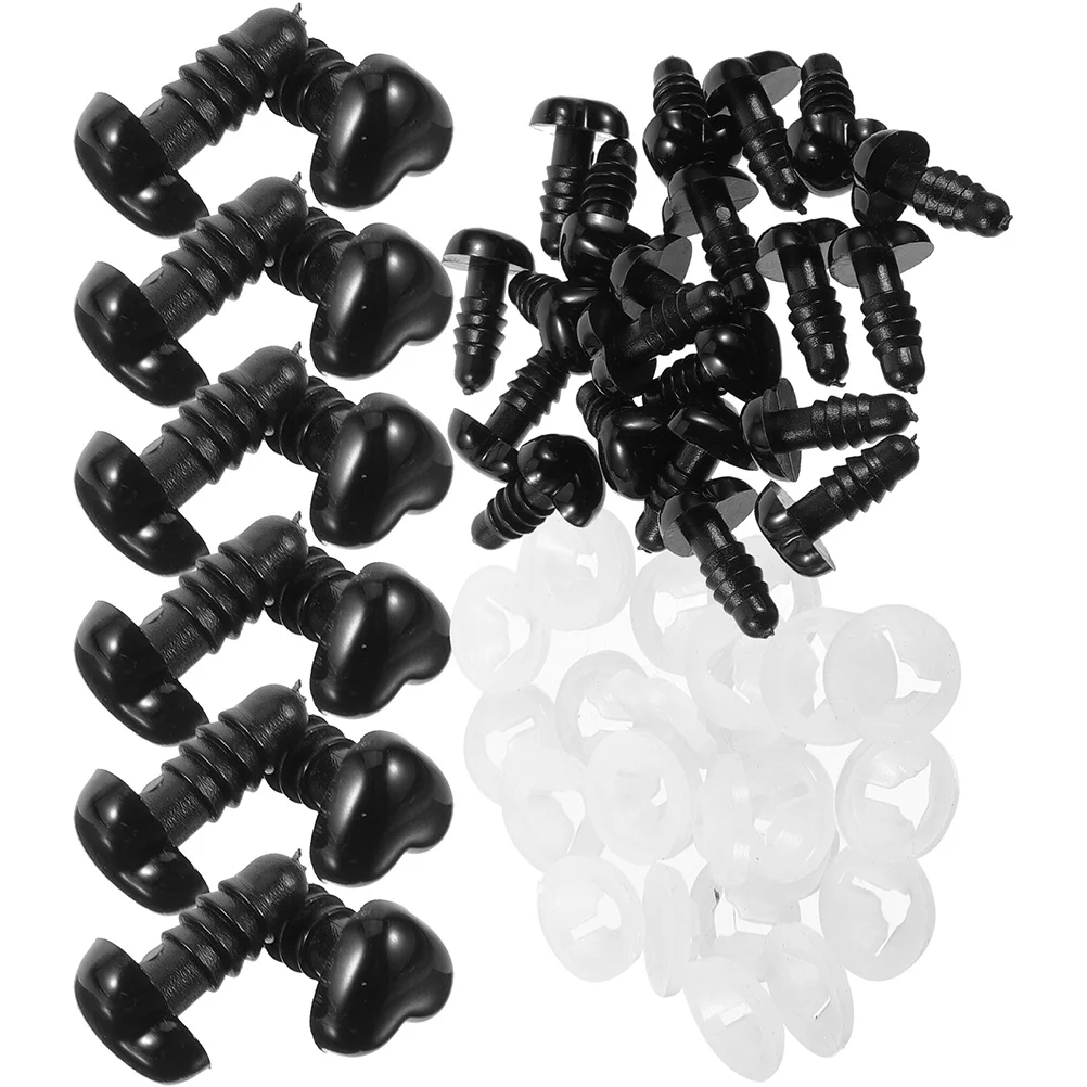 

100 Pcs Love Nose Crochet Accessories and Supplies Safety for Stuffed Animals Heart Resin DIY Supply