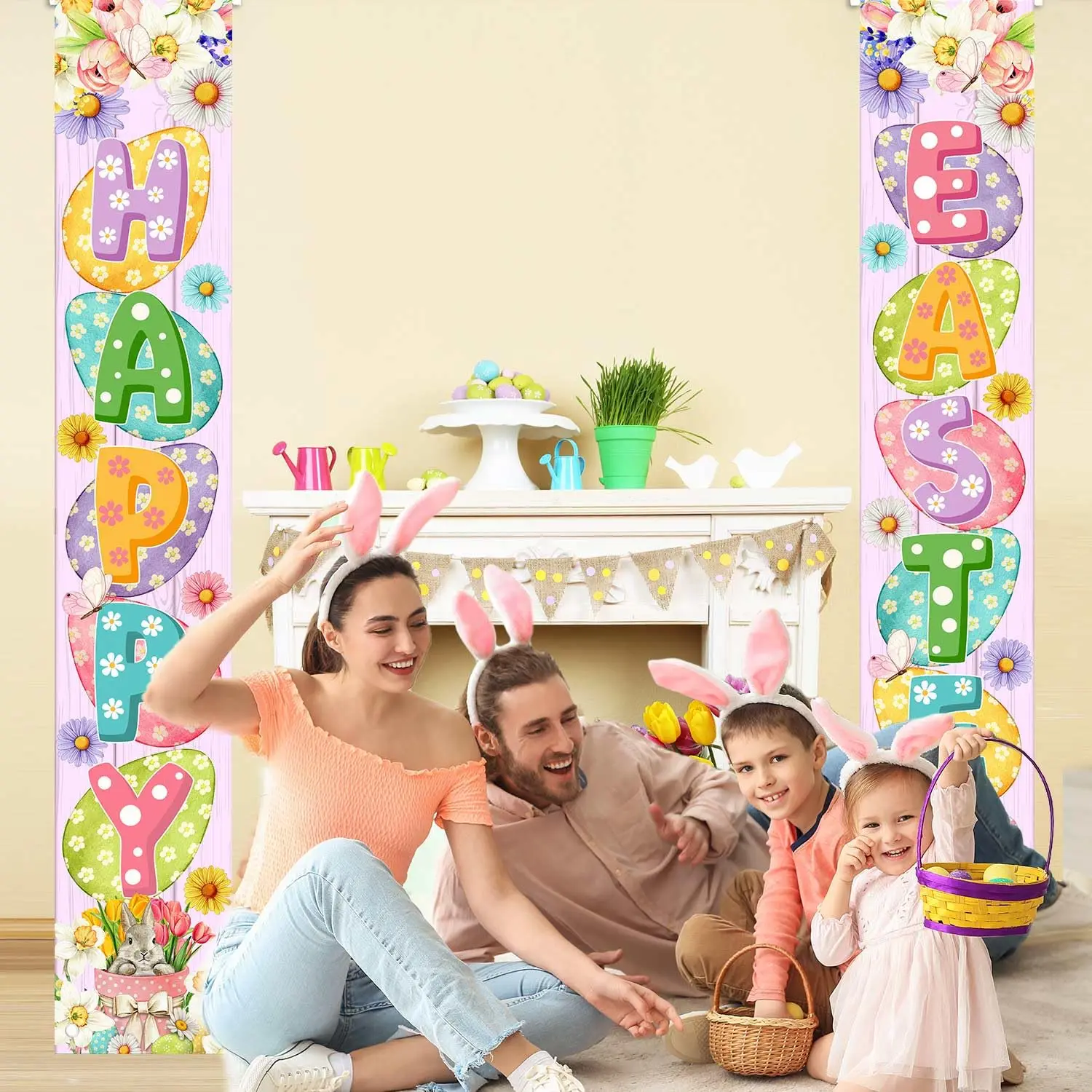 Easter Porch Banner Decor 5