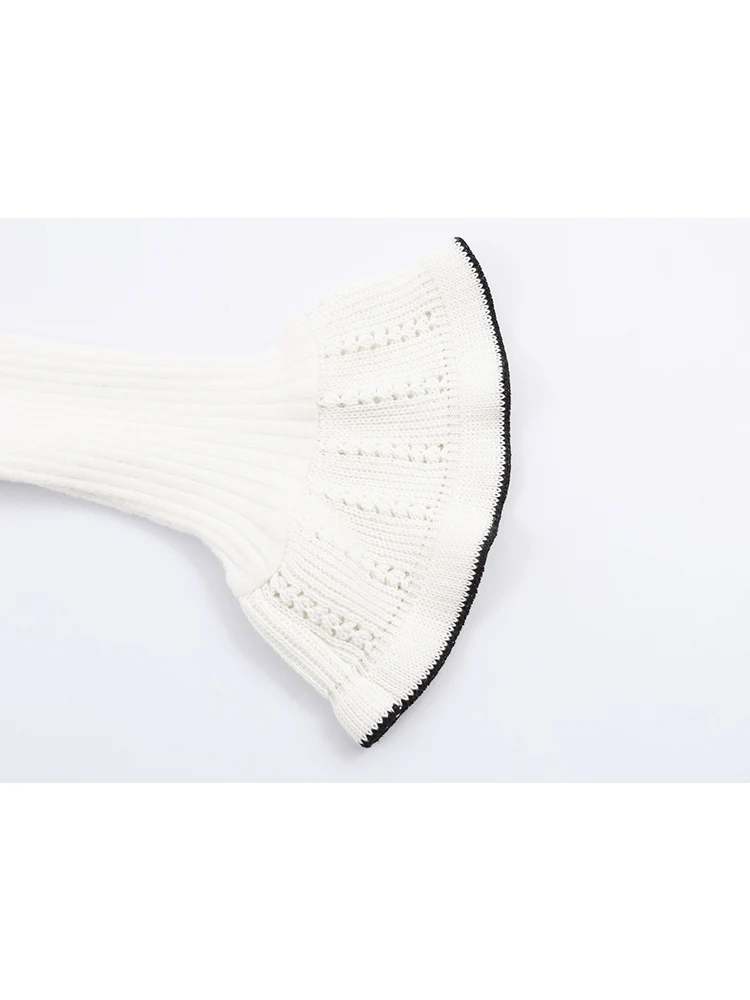 Autumn New Women Casual Cardigan Solid Flare Sleeve Slimming Button Up Knitted Coats Women Retro Knitted Sweater Streetwear