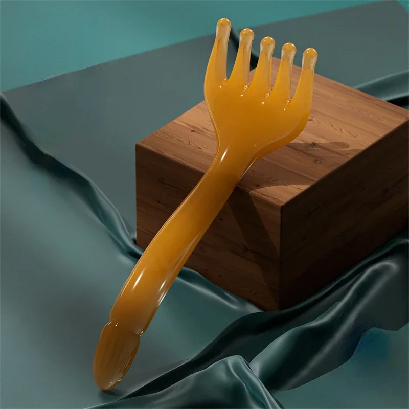 Neck Leg Five-claw Head Scraping Resin Head Massager Scalp Gua Sha For Body Massage Stick Massage Scraping Claw Massage