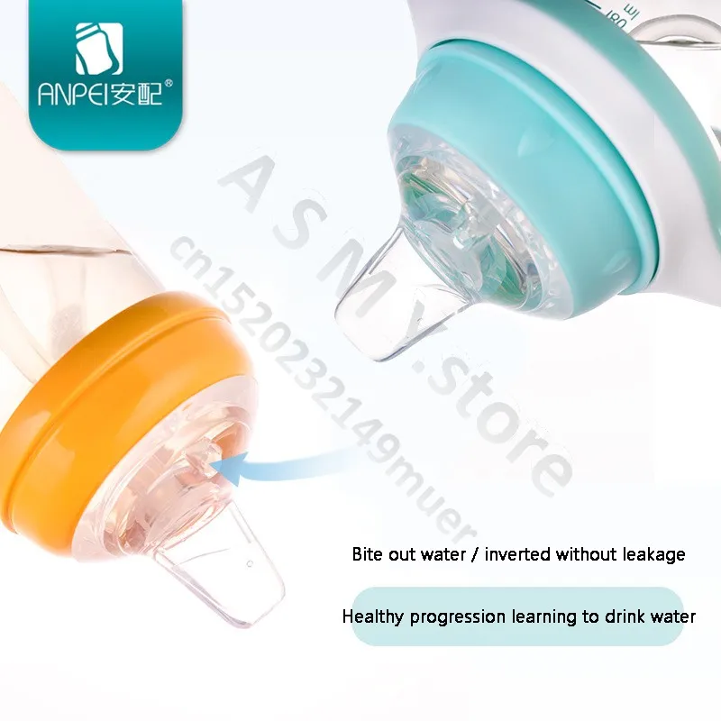 ANPEI 5CM wide diameter bottle universal duck mouth accessories, silicone gravity ball straw 2