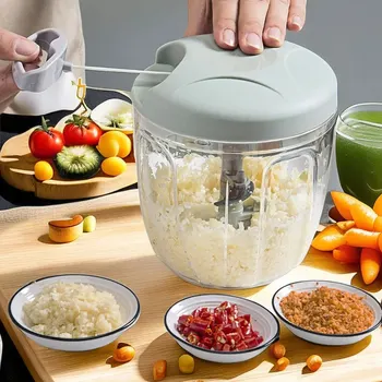 Home Kitchen Manual Ginger Grinder Garlic Mud Splasher Multifunctional Vegetable Cutter Handheld Meat Grinder Modern Minimalist 1