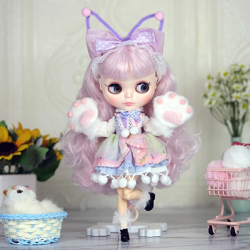 ICY DBS Blyth doll 1/6 Anime Doll joint body white Skin glossy face Special Combo with clothes, shoes and hands 30cm BJD TOY 2