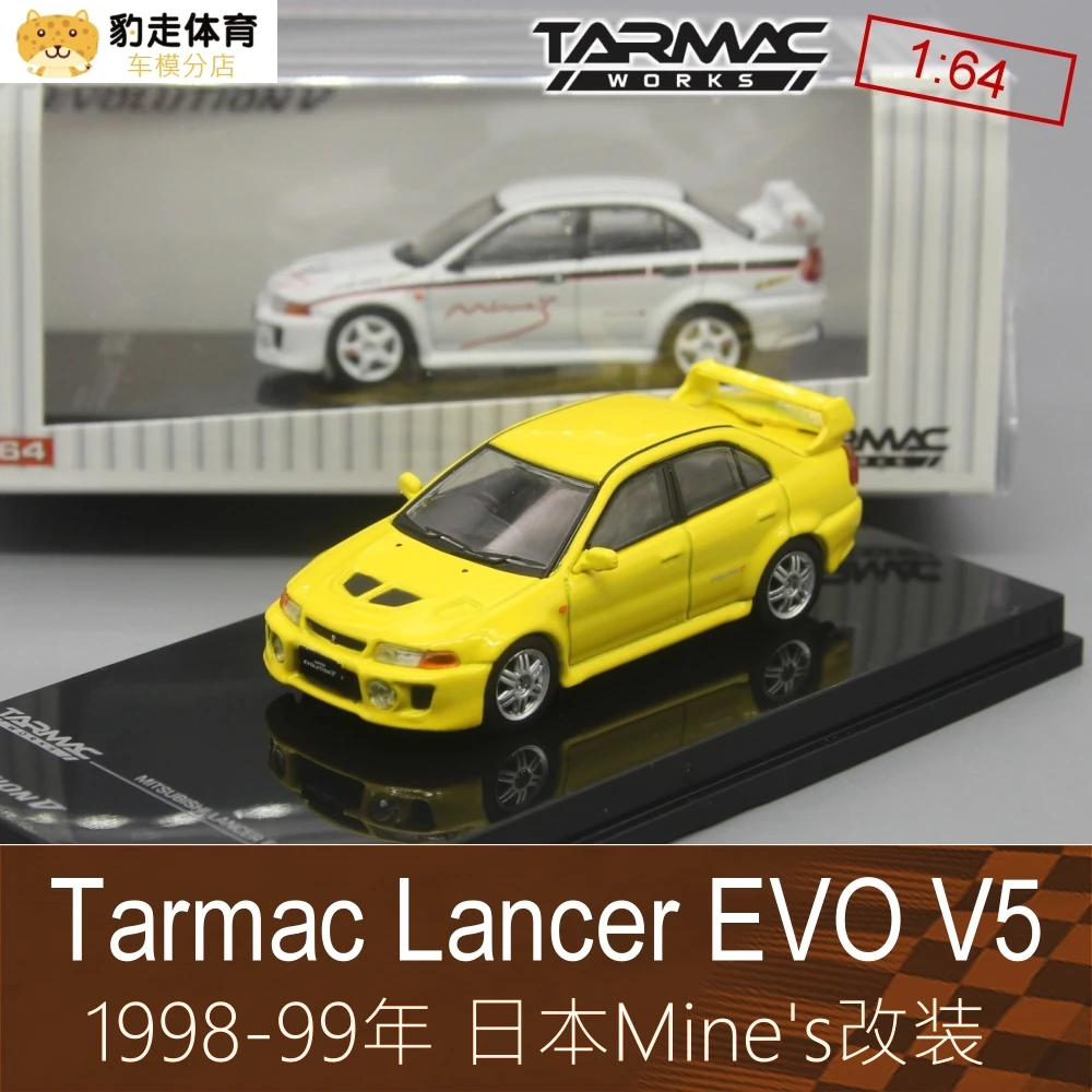 

TW Tarmac работает 1:64 Lancer EVO 5 литая модель автомобиля, детские игрушки, подарок