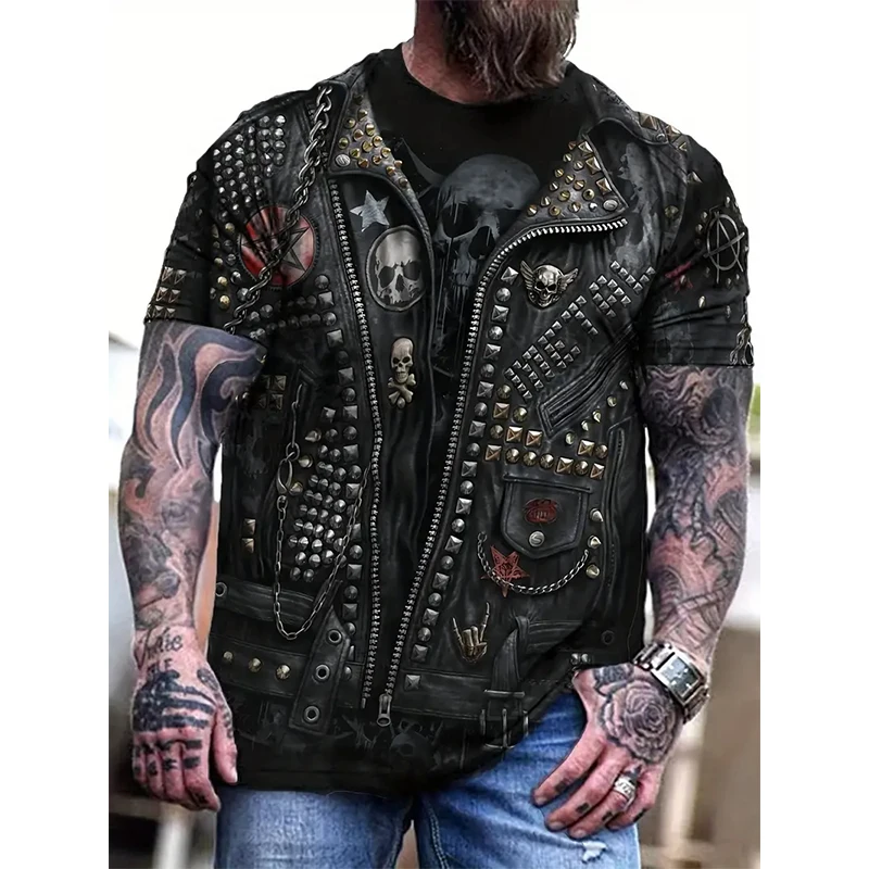 Mens Graphic 3D Print Short Sleeve T Shirt