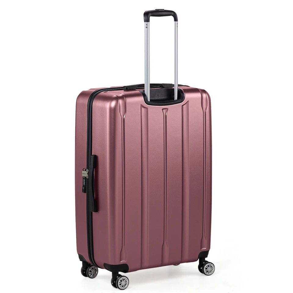 Fashionable 3-in-1 Vertical Stripes Trolley Suitcase