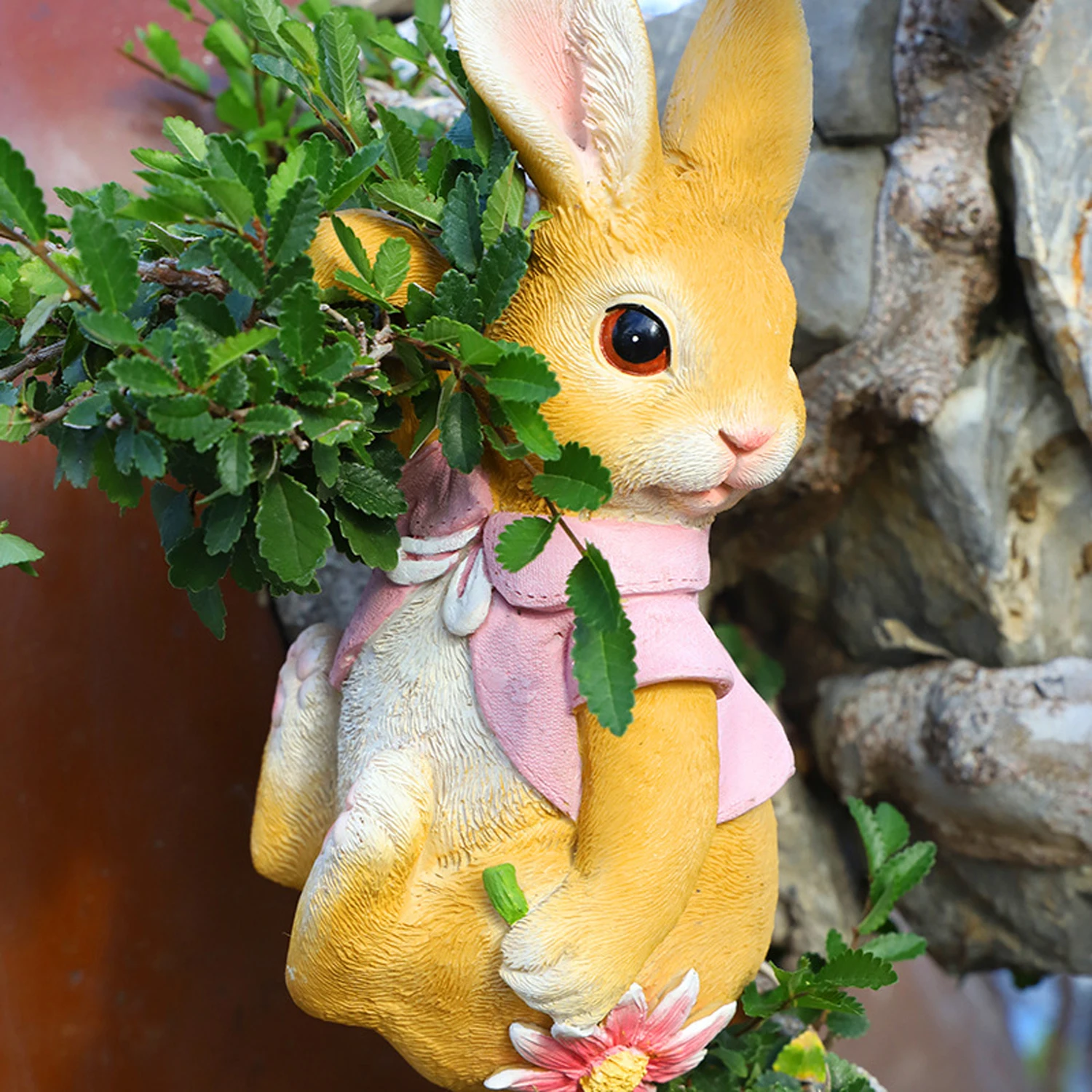 

Creative Garden Decoration Lovely Flowerpot Pendant Soft Living Room Bunny Easter Decoratve Home Decor Resin Crafts