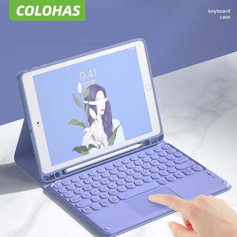 

Bluetooth-compatible Keyboard For IPad Case Cover ForiPad 2020 Pro 11 2021 Wireless Keyboard Mouse For IPad Air 4 8th Generation