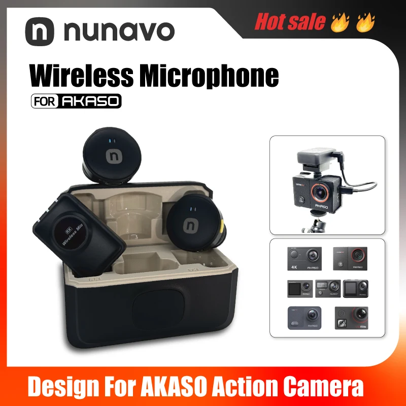 Micro sans fil AKASO EK7000/V50X/Brave 4 - 2in1 ou combo