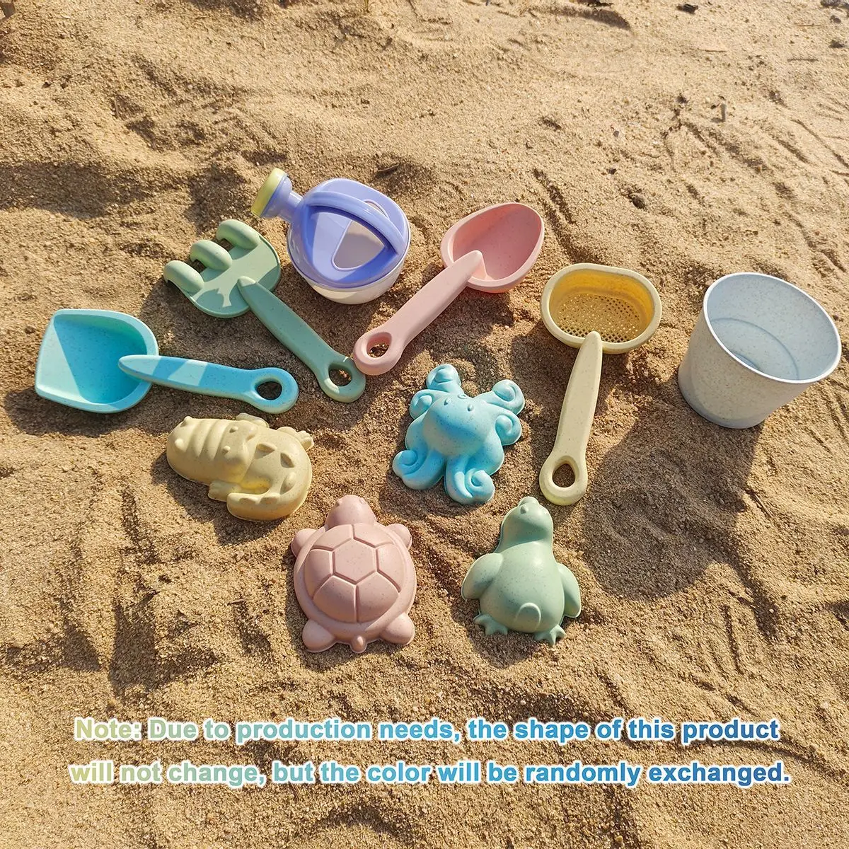 Beach  Sand Play Water Set Folding Bucket Summer Toys for Children Kids Outdoor Game Accessories Color Random 5