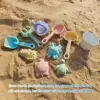 Beach  Sand Play Water Set Folding Bucket Summer Toys for Children Kids Outdoor Game Accessories Color Random 5