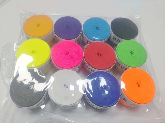 12PCS Tennis Overgrip Sticky Tennis Racket Badminton Racket Grip Antislip Handle Grip Padel Tennis Grip Sweatband 3