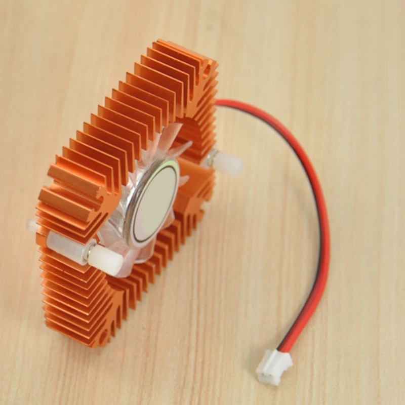 1W 3W 5W 10W 고전력 컴퓨터 CPU 그래픽 방열판 냉각기 5.5cm 구멍 간격 라디에이터 용 팬이있는 알루미늄 방열판