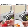 12-50cm Universal Faucet Extender Stainless Steel 360° Rotation Kitchen Sink Anti-Splash Nozzle Aerator Extension Hose 1/2 Modes 2