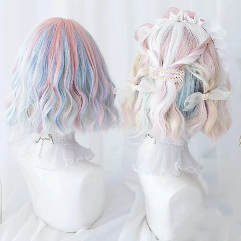 Synthetic Short Wave Wig for Women Daily Party