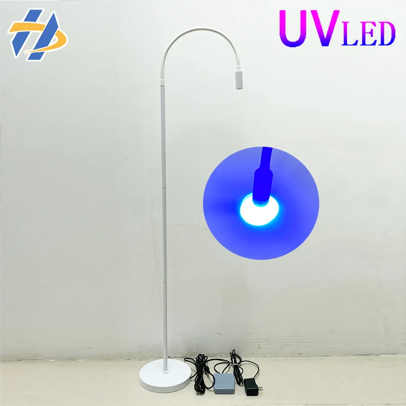 Sb353cd11113a46319d4ea64989ed6949g 10W High Power UVLED Curing Lamp With Foot Switch Floor Lamp For Fast Drying Of Nail Polish/Eyelash Glue UV Curing Lamp