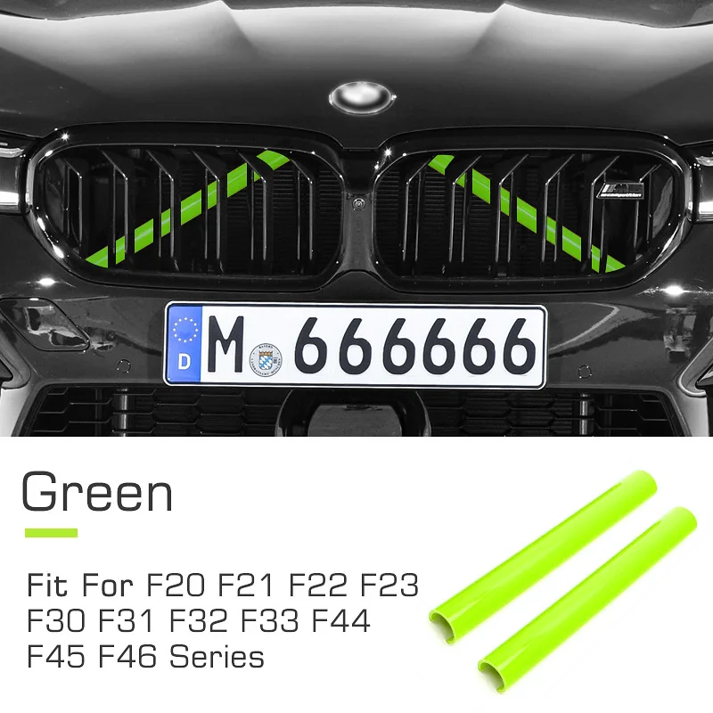 Kidney Grille Trim Kit 2PCS Kidney Grille V-Brace M-Sport Grille Trim Kit V Brace Bar For BMW F20 F21 F22 F23 F30 F31 F32 F33 F34 F35 F36 F40 F45 F46