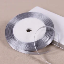 Luxurious Silk Satin Ribbon Collection - 22 Meters Per Roll - Multiple Color Options for Wedding Decor and DIY Crafts (59 Gray)