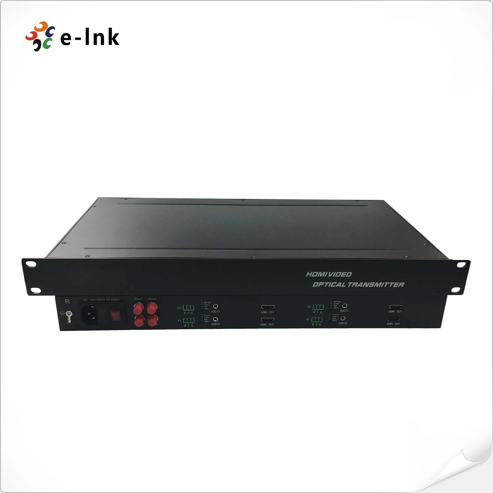 외부 오디오 확장기가 있는 1-8 채널 HDMI 광섬유