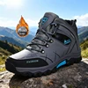 QZHSMY Men Hiking Shoes Waterproof Leather Shoes Climbing & Fishing Shoes New Popular Outdoor Shoes Men High Top Winter Boots