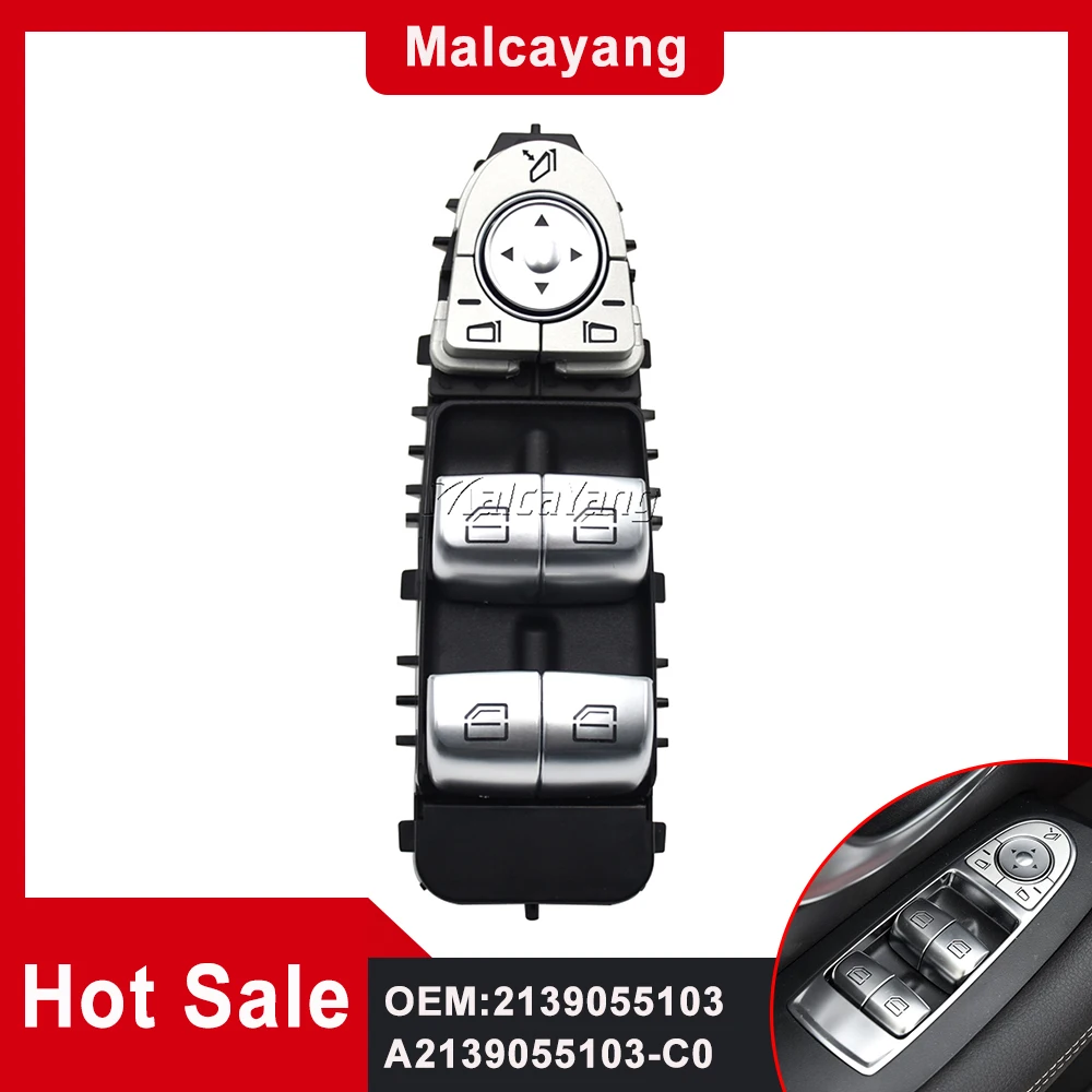 

Стайлинг автомобиля 2139055103 переключатель стеклоподъемника боковой A2139055103 для Mercedes Benz E 200 220 300 350 400 W213 W238