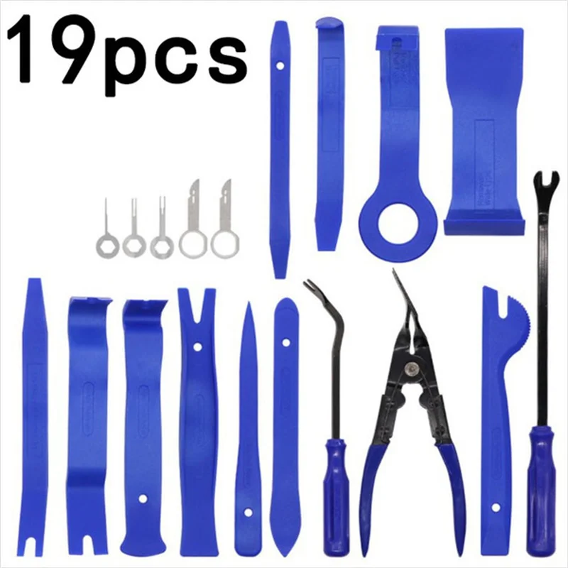 

12/19pcs Universal Car Audio Disassembly Tool Car Interior Door Panel Pry Removal Install Tools Kit