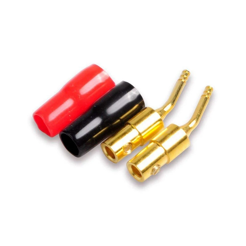 20-Pair 2Mm Banana Plug Pin Screw Type, Audio Speaker Cable Connector Copper Gold Plated